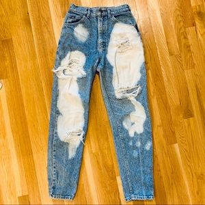 Vintage 90s Lee Bleached High Rise Jeans